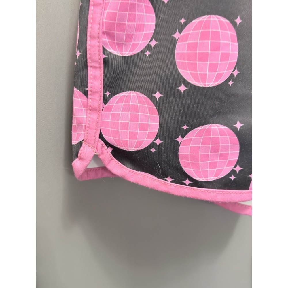 Jess Lea Let's Go Party Disco Ball 🪩 Activewear Pink Shorts Women's Sz L - Picture 14 of 14
